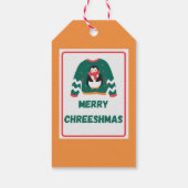 Merry Chreeshmas Penguin Sweater Cadeaulabel (Achterkant)