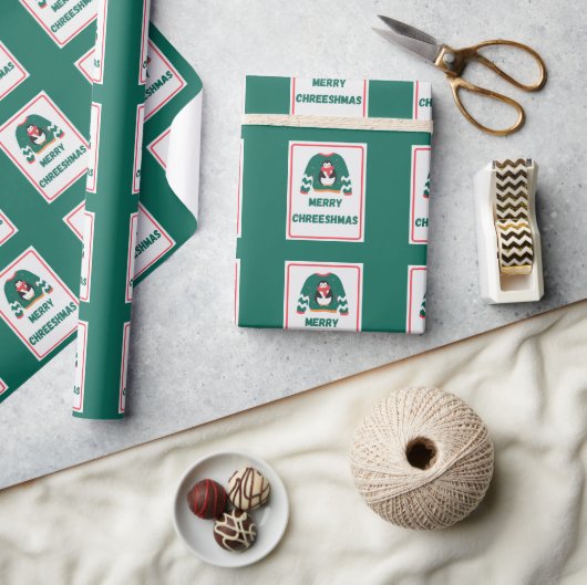 Merry Chreeshmas Penguin Sweater Cadeaupapier (Crafts)
