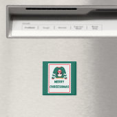 Merry Chreeshmas Penguin Sweater Magneet (Insitu (Vaatwasser))