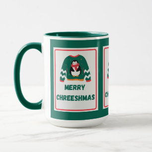 Merry Chreeshmas Penguin Sweater Mok