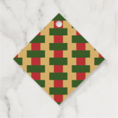 Merry Chreeshmas plaid Bedankjes Labels (Achterkant)