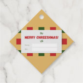 Merry Chreeshmas plaid Bedankjes Labels (Voorkant)