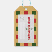 Merry Chreeshmas plaid Cadeaulabel (Voorkant)