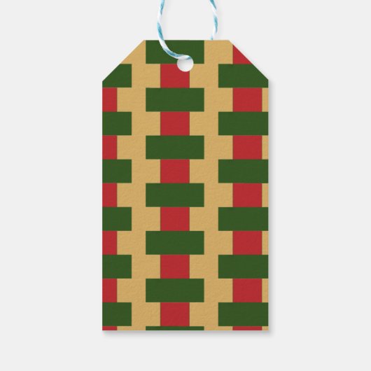 Merry Chreeshmas plaid Cadeaulabel (Achterkant)