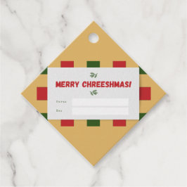 Merry Chreeshmas plaid Gift Rectangular Bedankjes Labels
