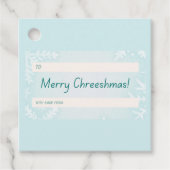 Merry Chreeshmas Snowflake Bedankjes Labels (Voorkant)