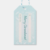 Merry Chreeshmas Snowflake Cadeaulabel (Voorkant)