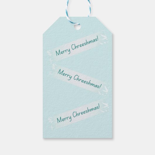 Merry Chreeshmas Snowflake Cadeaulabel (Achterkant)