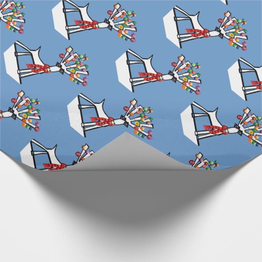 Merry Chris Moose Cadeaupapier (Hoek)