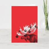 Merry Chris-moose Holiday Card Feestdagen Kaart (Voorkant)
