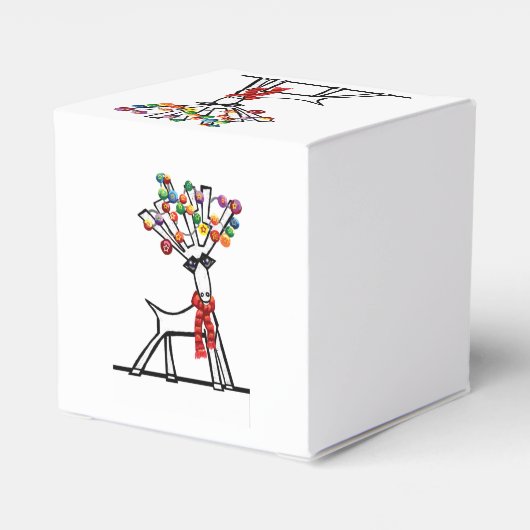 Merry Chris Moose of rendier Bedankdoosjes (Achterkant)