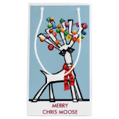 Merry Chris Moose of rendier Klein Cadeauzakje (Voorkant)