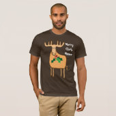 Merry Chris Moose T-shirt (Voorkant volledig)