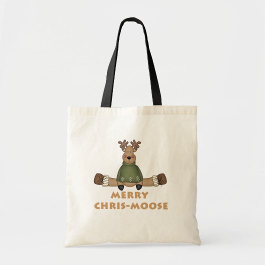 Merry Chris-Moose T-shirts en cadeautjes Tote Bag (Voorkant)
