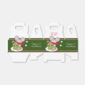 Merry Chris Mouse, holiday Mouse Favor Box Bedankdoosjes (Uitgevouwen)