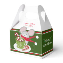 Merry Chris Mouse, holiday Mouse Favor Box