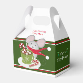 Merry Chris Mouse, holiday Mouse Favor Box Bedankdoosjes