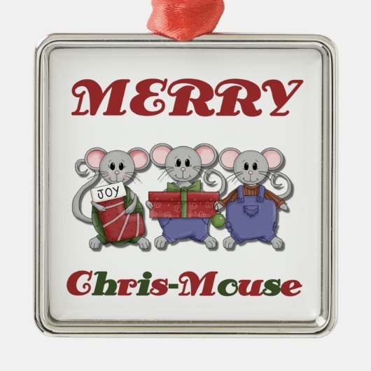 Merry Chris-Mouse Keepsake Ornament (Voorkant)