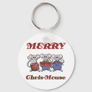 Merry Chris-Mouse Tshirts en Gifts Sleutelhanger