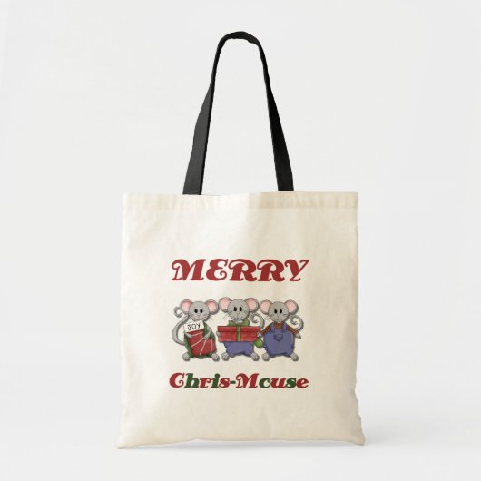 Merry Chris-Mouse Tshirts en Gifts Tote Bag (Voorkant)