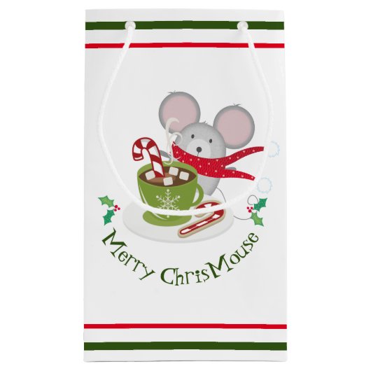 Merry Chris Mouse, vakantiemuis Klein Cadeauzakje (Achterkant)