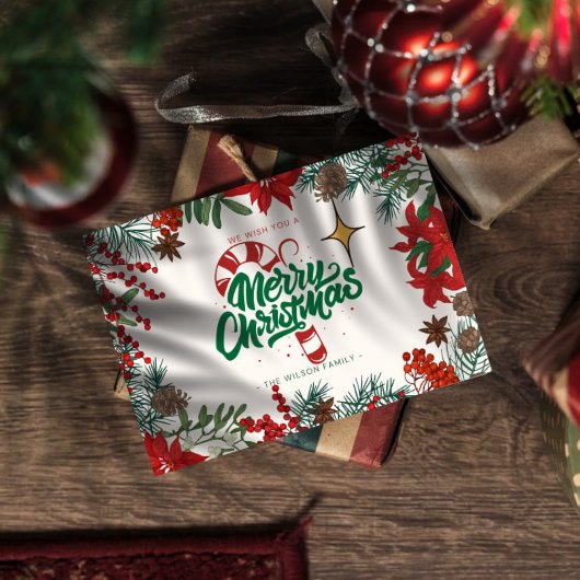 merry chrismas in u briefkaart