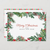 merry chrismas in u briefkaart (Voorkant / Achterkant)