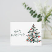 merry chrismas in u briefkaart (Staand voorkant)