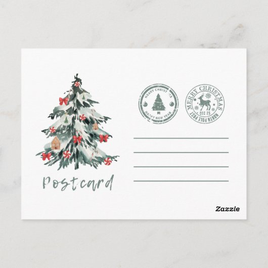 merry chrismas in u briefkaart (Achterkant)