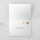 Merry Chrismas Text Based Design Holiday Card Feestdagen Kaart (Binnen)