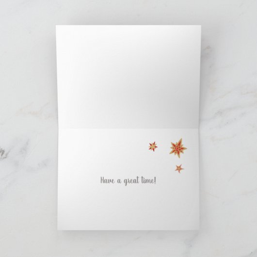 Merry Chrismas Text Based Design Holiday Card Feestdagen Kaart (Binnen)