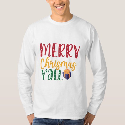 Merry Chrismas y'all T-shirt (Voorkant)
