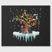 Merry chrismasr Rottweiler Cadeaupapier (Vlak)