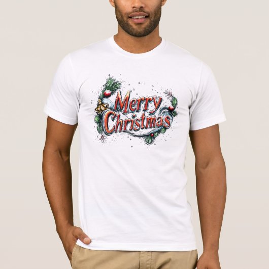 merry chrismes Noel T-shirt (Voorkant)