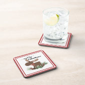 Merry ChrisMoose Bier Onderzetter (Rechterzijde)