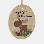 Merry ChrisMoose Keramisch Ornament (Rechts)