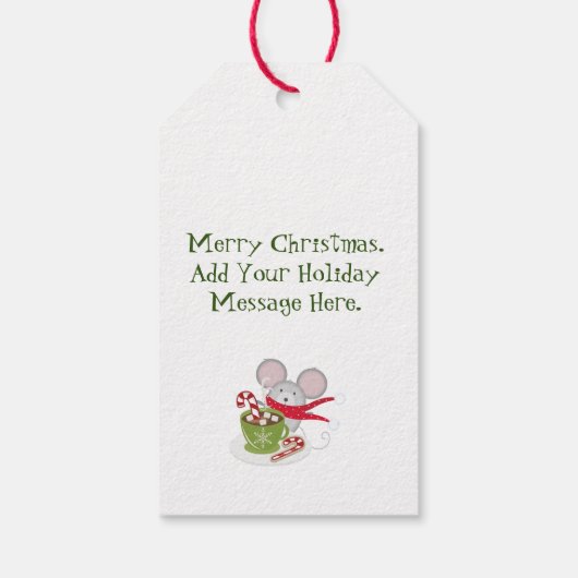 Merry ChrisMouse, Holiday Mouse Cadeaulabel (Achterkant)