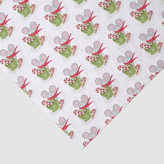 Merry ChrisMouse, Holiday Mouse Tissuepapier (Detail)