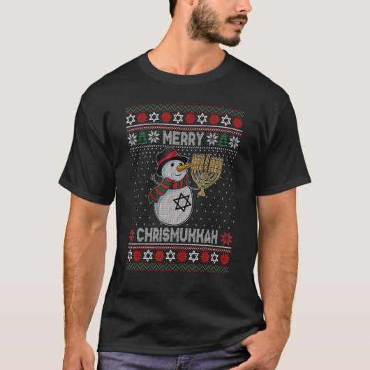 Merry Chrismukkah 2021 Happy Hanukkah Kerstmis Sn T-shirt (Voorkant)