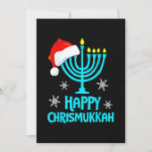 Merry Chrismukkah 2022 Happy Hanukkah kerstmis Sa Feestdagenkaart (Voorkant)