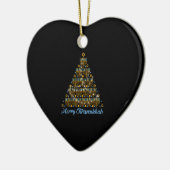 Merry Chrismukkah 2022 Happy Hanukkah Kerstmis Tr Keramisch Ornament (Links)