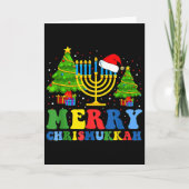 Merry Chrismukkah 2024 Happy Hanukkah Christmas Sa Kaart (Voorkant)