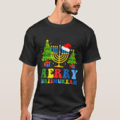 Merry Chrismukkah 2024 Happy Hanukkah Christmas Sa T-shirt (Voorkant)