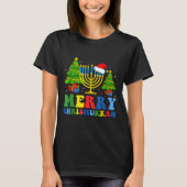 Merry Chrismukkah 2024 Happy Hanukkah Christmas Sa T-shirt (Voorkant)