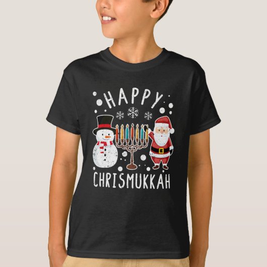 Merry Chrismukkah Christmas Hanukkah Christmas T-shirt (Voorkant)