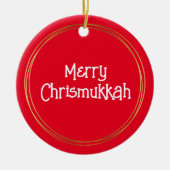 Merry Chrismukkah en Happy H"oy"lidays Ornament (Voorkant)