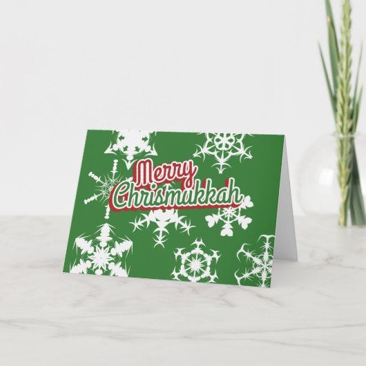 Merry Chrismukkah Feestdagen Kaart (Voorkant)