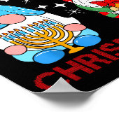 Merry Chrismukkah Funny Gnomes Christmas And Hanuk Poster (Hoek)