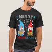 Merry Chrismukkah Funny Gnomes Christmas And Hanuk T-shirt (Voorkant)