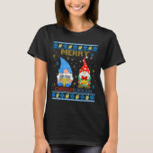 Merry Chrismukkah Funny Gnomes Kerstmis en Chanoek T-shirt (Voorkant)